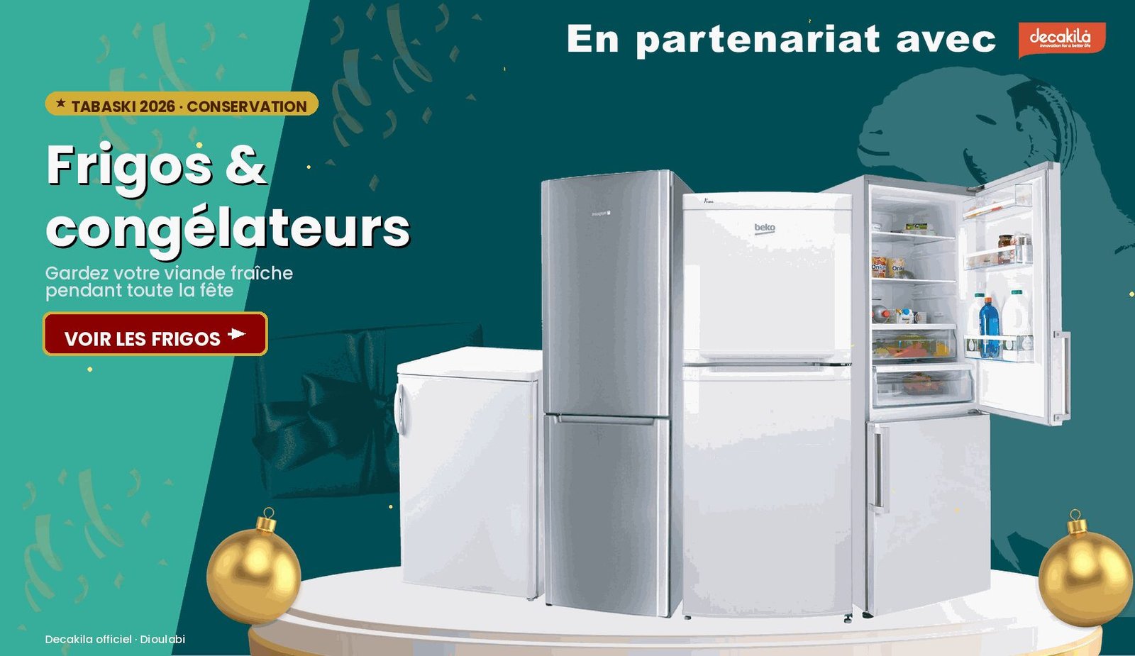 Frigos & congélateurs — Tabaski 2026