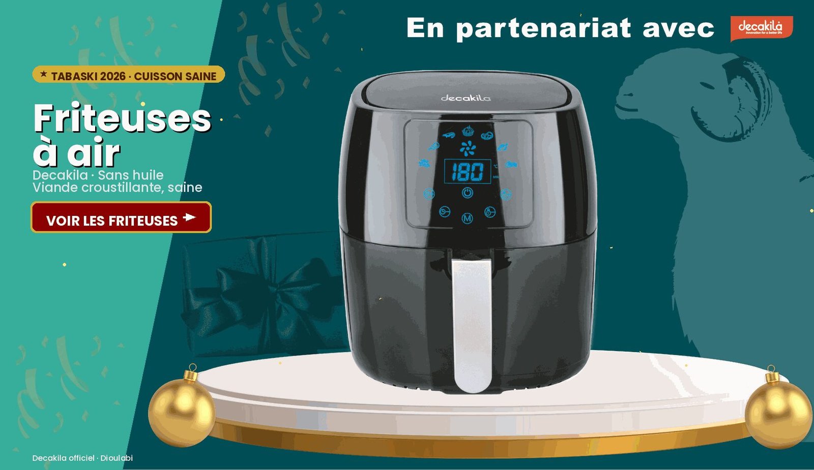 Friteuses à air Decakila — Tabaski 2026