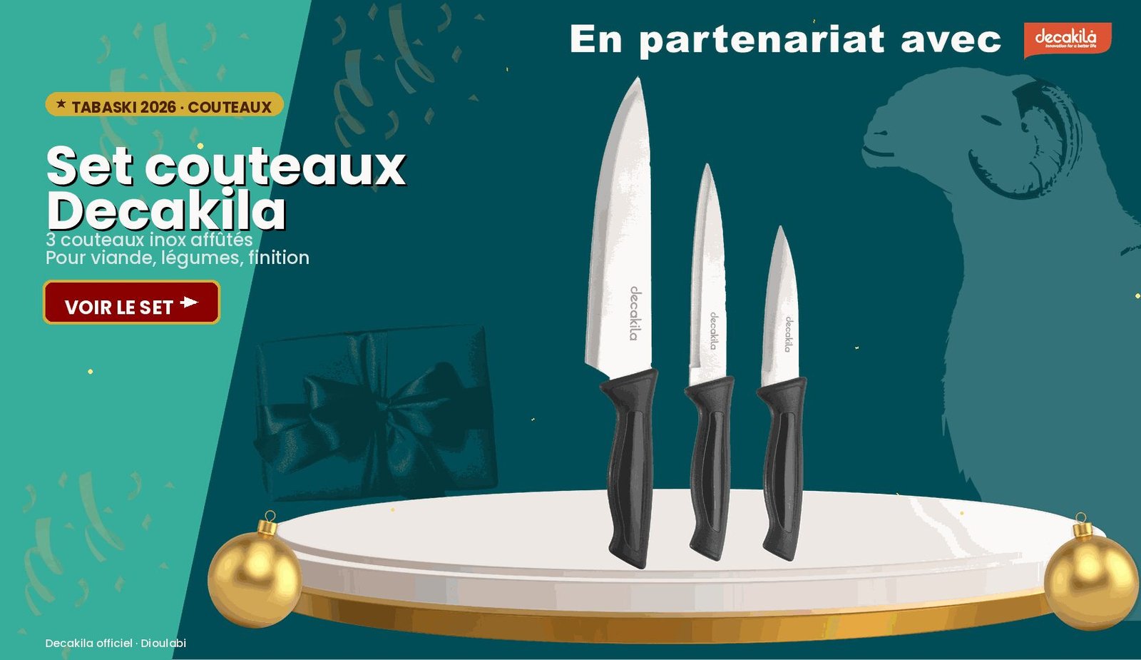 Set couteaux Decakila — Tabaski 2026