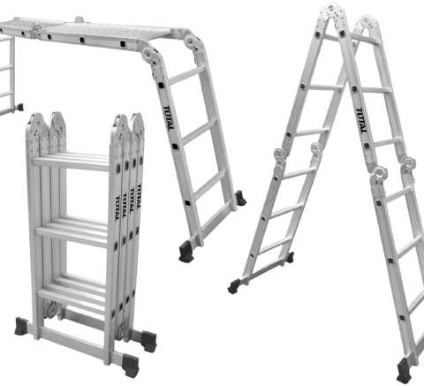 Échelle Multi-Usage en Aluminium avec Plateformes (4x3)
