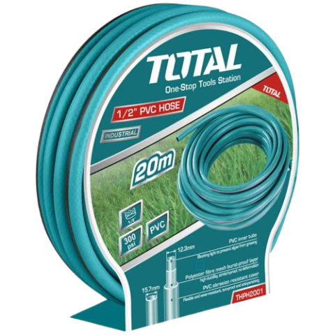 Tuyau d’arrosage PVC 1/2" × 20 m