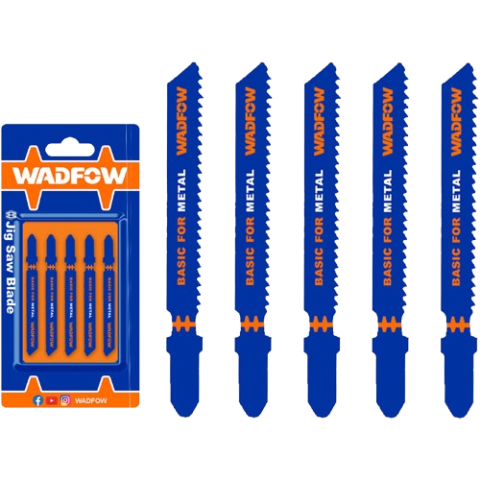 Jeu de 5 Lames de Scie Sauteuse pour Métal WADFOW - WJB118A