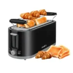 Grille-pain 4 Fentes Decakila – 1400W avec Support Viennoiseries