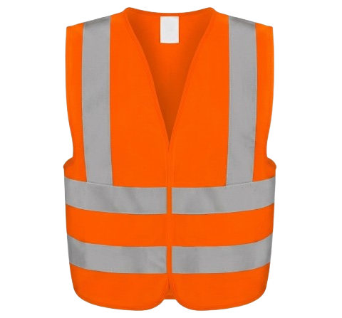 Gilet de Sécurité Réfléchissant Haute Visibilité Orange XL – WRV1801