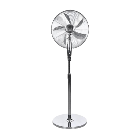 Ventilateur sur pied Decakila - Entièrement chromé
