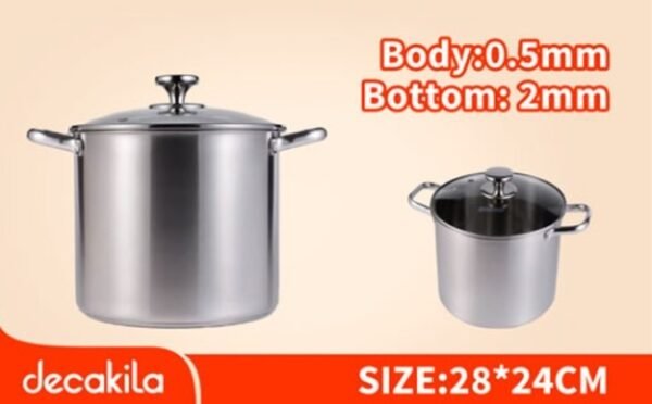 Stainless steel stock pot