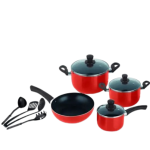 Batterie de Cuisine Decakila 11 Pièces – Aluminium Antiadhésif