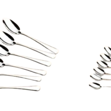 Lot de 6 cuillères en acier inoxydable Decakila