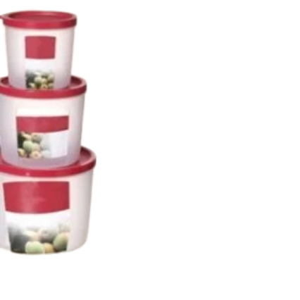 Lot de 3 Boîtes de Conservation Rondes Decakila