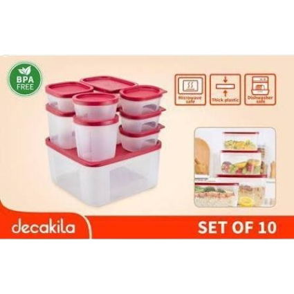 Set de 10 Boîtes de Conservation Decakila – Multi-formats
