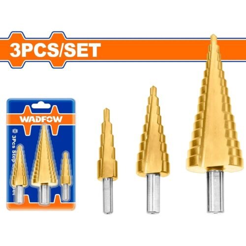 3 Pcs step drill bit set