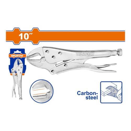 Curved jaw locking plier