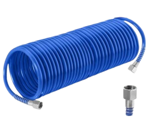 Tuyau d'Air Comprimé 10m (Ø 5x8mm) avec Raccords Filetés - WQG1910