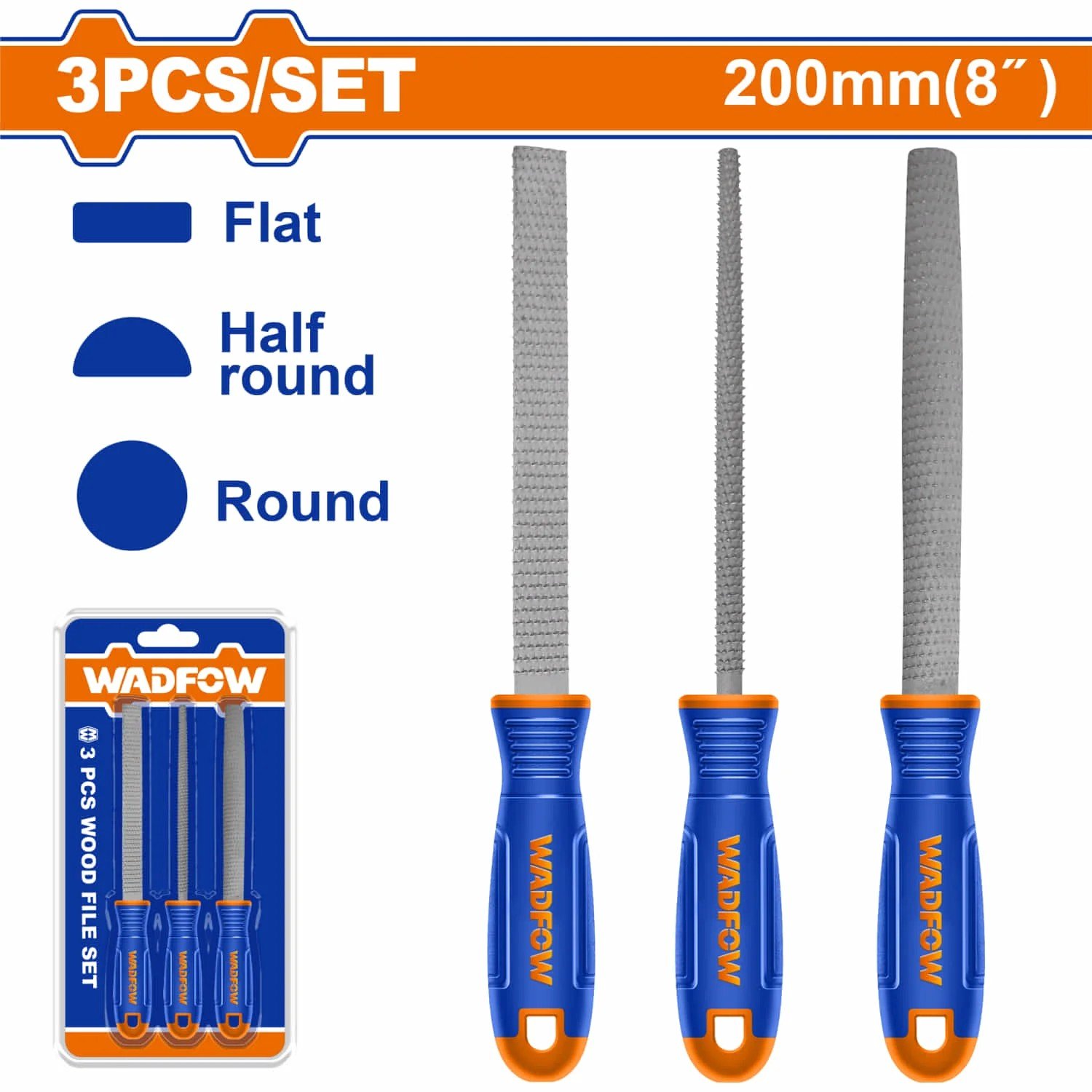 3 Pcs Wood file set