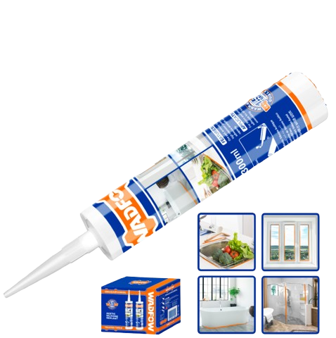 Mastic Silicone Acétique Anti-Moisissure Blanc 300ml