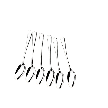 Lot de 6 cuillères en acier inoxydable Decakila