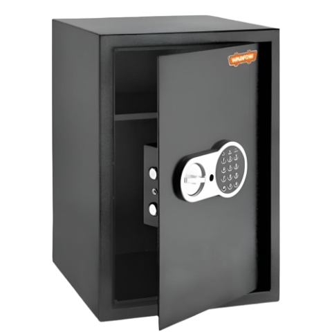 Grand Coffre-Fort Électronique Haute Capacité 52L - Code & Clés