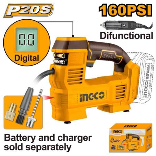 Cordless auto air compressor