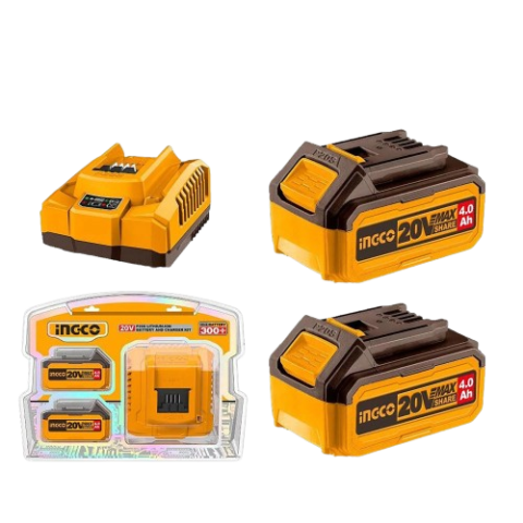 Kit Énergie Pro P20S : 2 Batteries Haute Capacité 20V (4.0Ah) + 1 Chargeur Ultra-Rapide 4A FBCPK1424