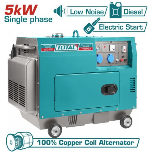Silent diesel generator