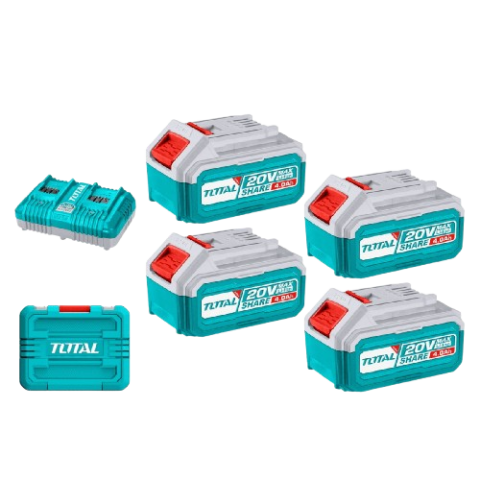 Kit 4 Batteries Lithium-ion 20V + Chargeur rapide