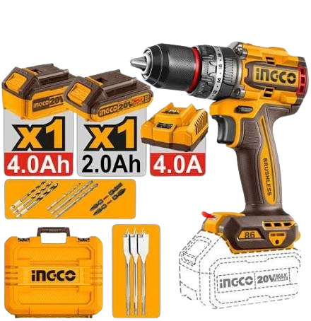 Perceuse à Percussion Sans Fil Brushless 20V (Pack Pro 2 Batteries) – CIDLI20868