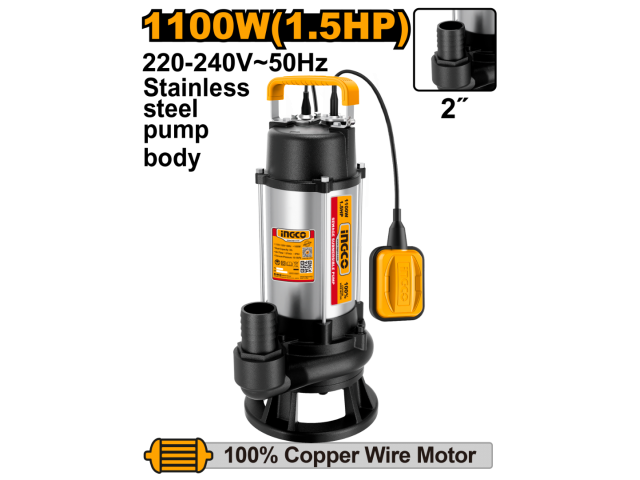 Sewage submersible pump 1100W