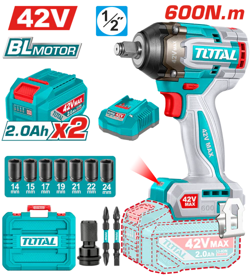 BOULONNEUSE 42V 2BAT