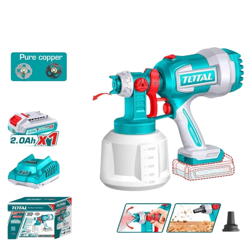 Pistolet à Peinture Li-ion 20V - TOTAL (TSGLI20042)