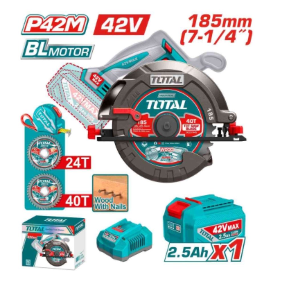 SCIE CIRCULAIRE 42V 1BAT 2.5AH 4