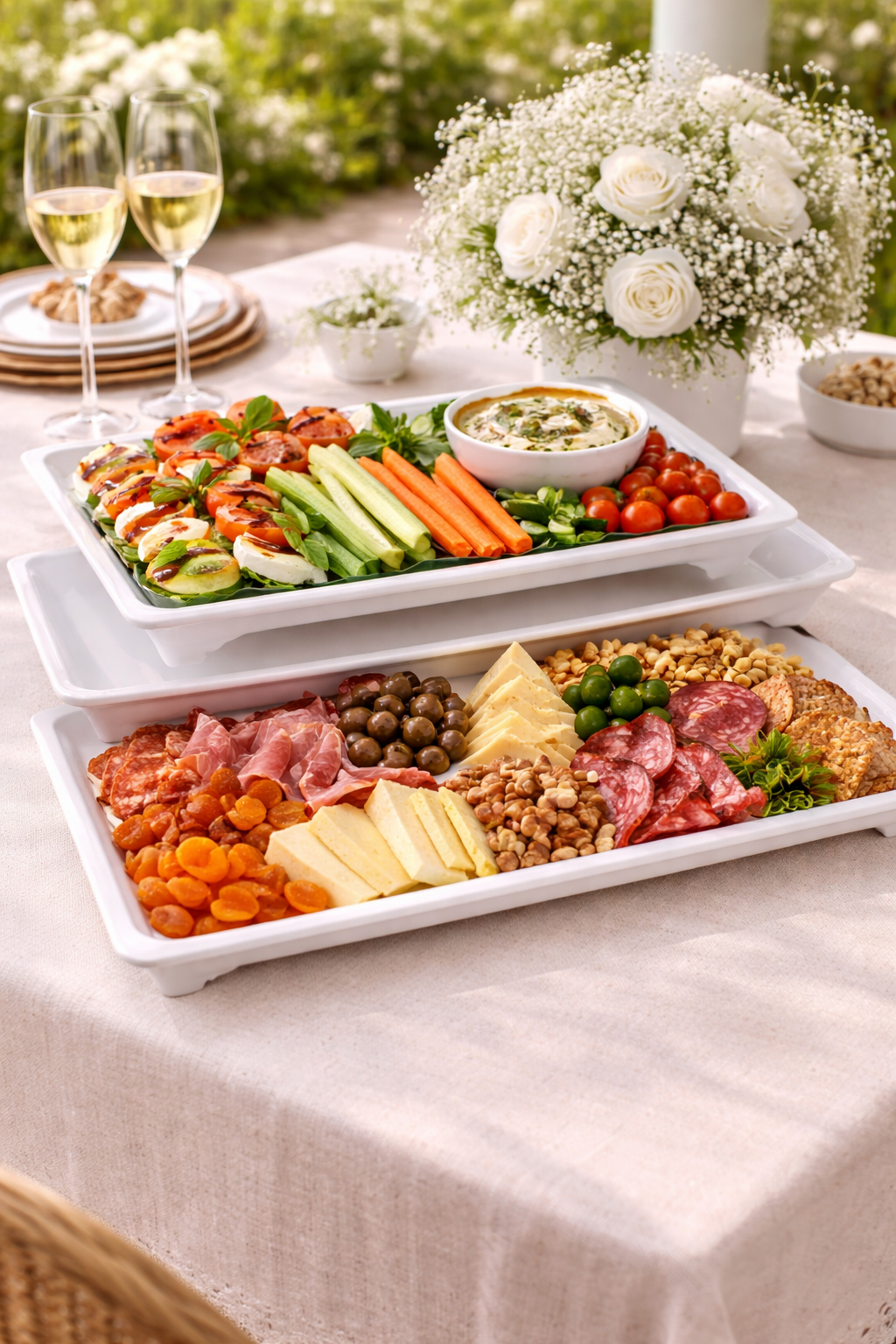 Plateaux Rectangulaire(Gm/Pm) Incassable avec petit support