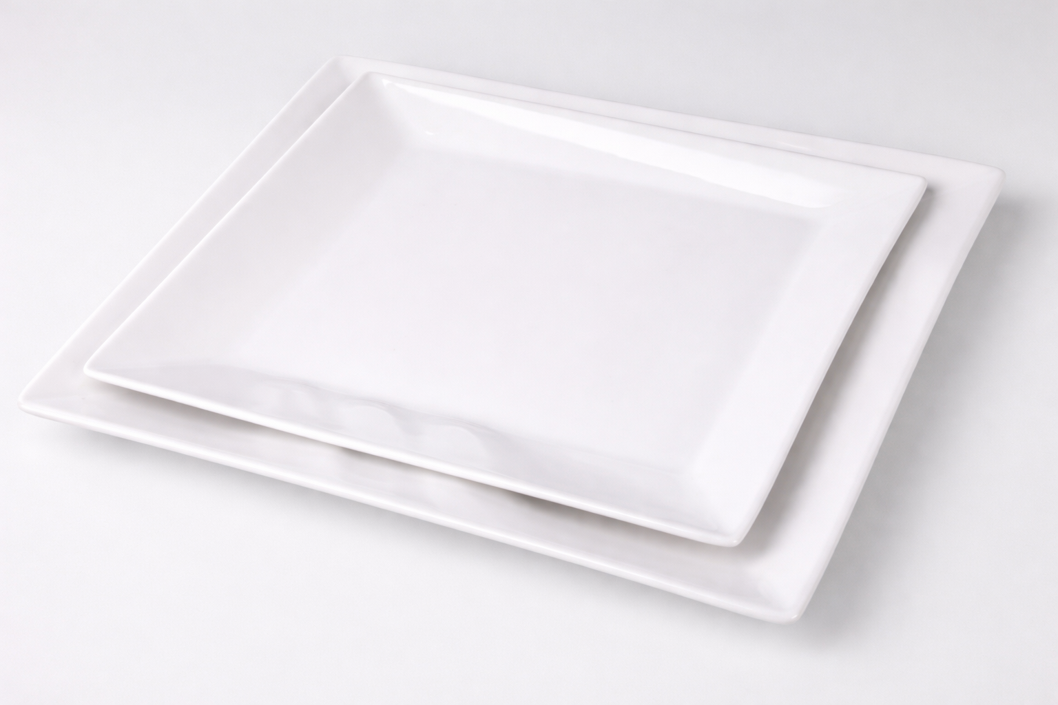 Ensemble 2 Assiettes Carré Incassable(Pm/Gm)