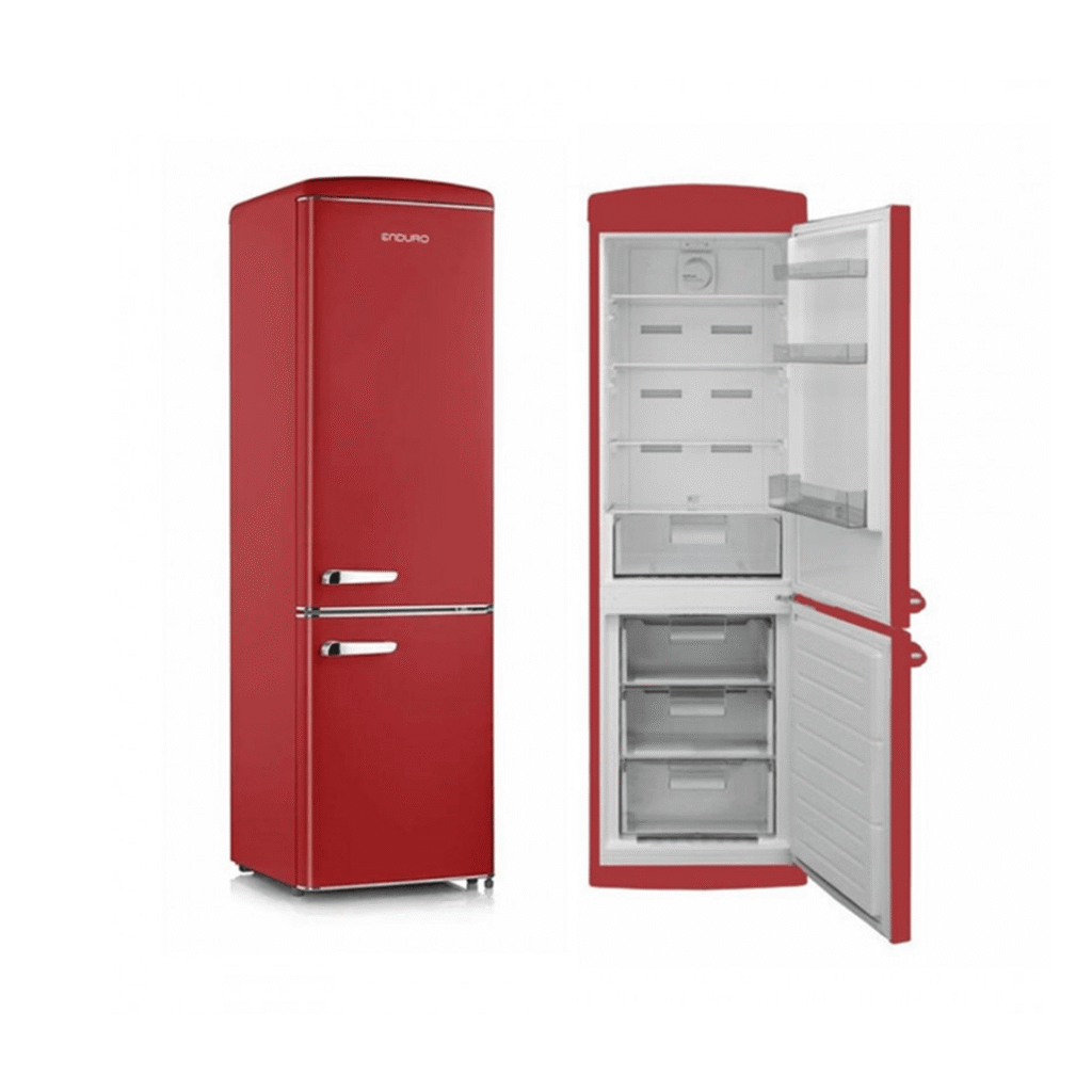 Réfrigérateur rétro Enduro nofrost 400L rouge sang Enduro