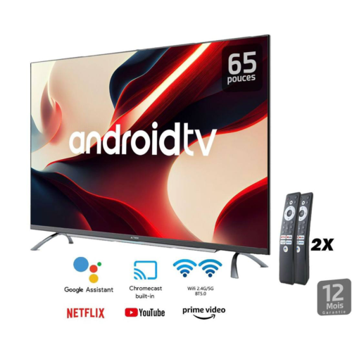 Télévision Astech 65″ pouces SMART TV – 4K UHD (165 cm)