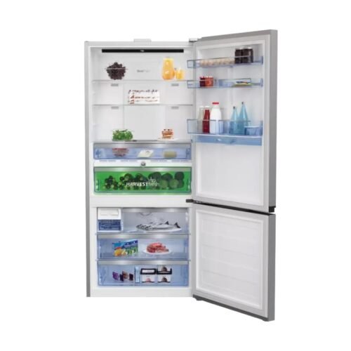 Réfrigérateur Beko combine 3tiroirs no frost avec fontaine A+ silver