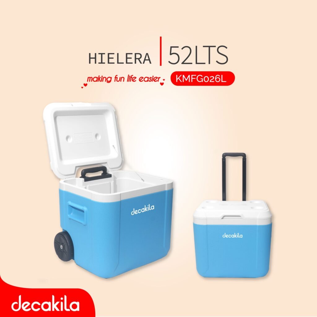 Glacière Portable à Roues Decakila – 52 Litres