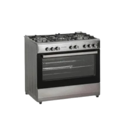 Cuisinière à gaz autonome chaleur tournante 5 Feux 90 cm BEKO