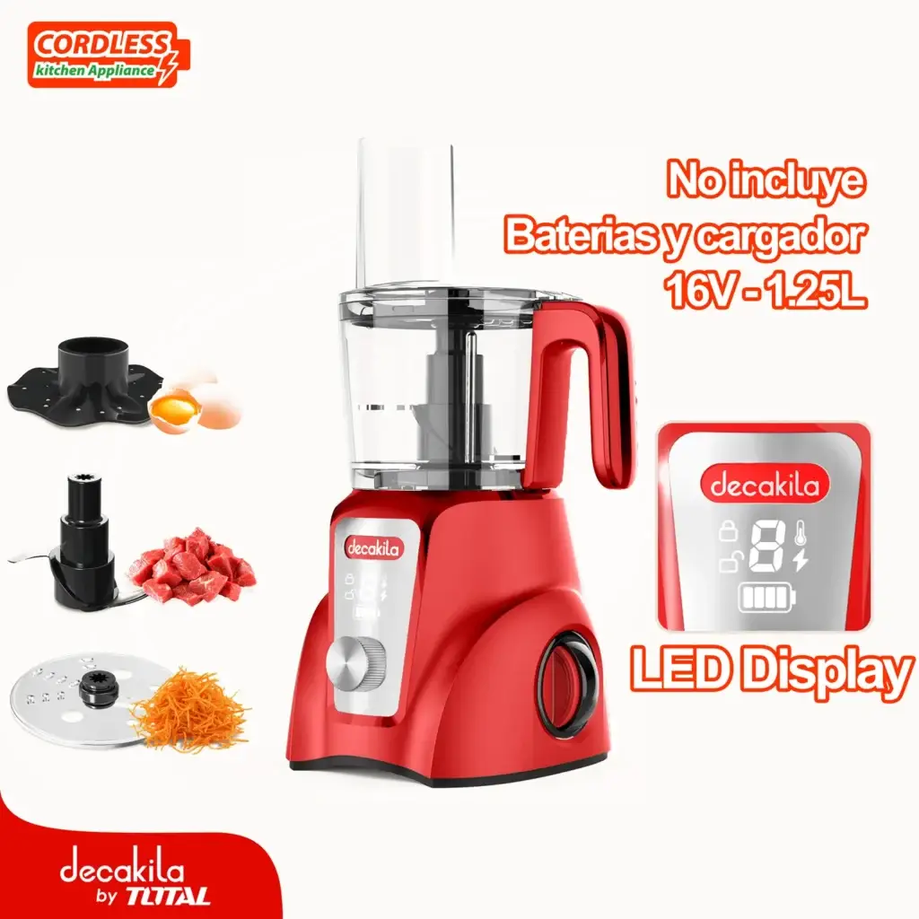 Robot culinaire sans fil rechargeable