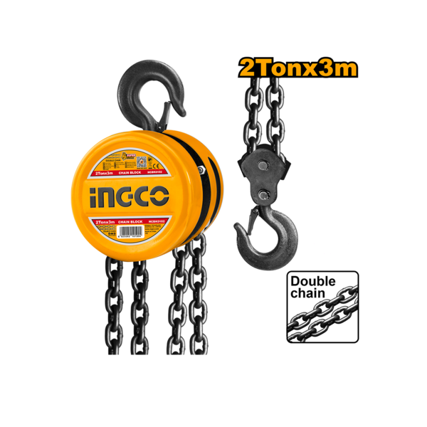 Palan a chaine 2X3 t/m INGCO