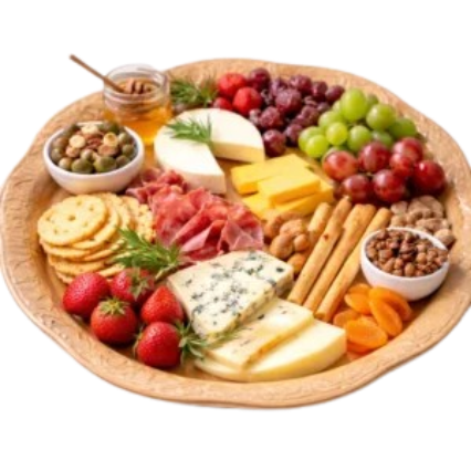 PLATEAU RONDE COULEUR BAMBOU INCASSABLE