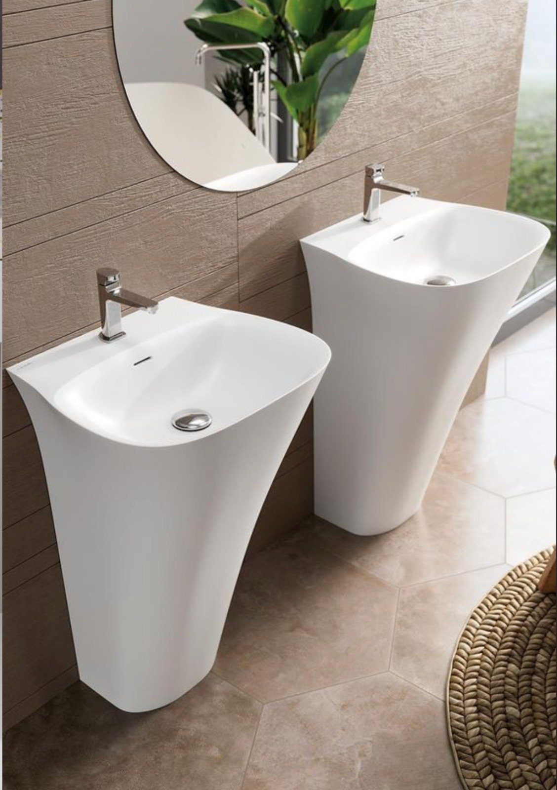 Lavabo sur pieds moderne