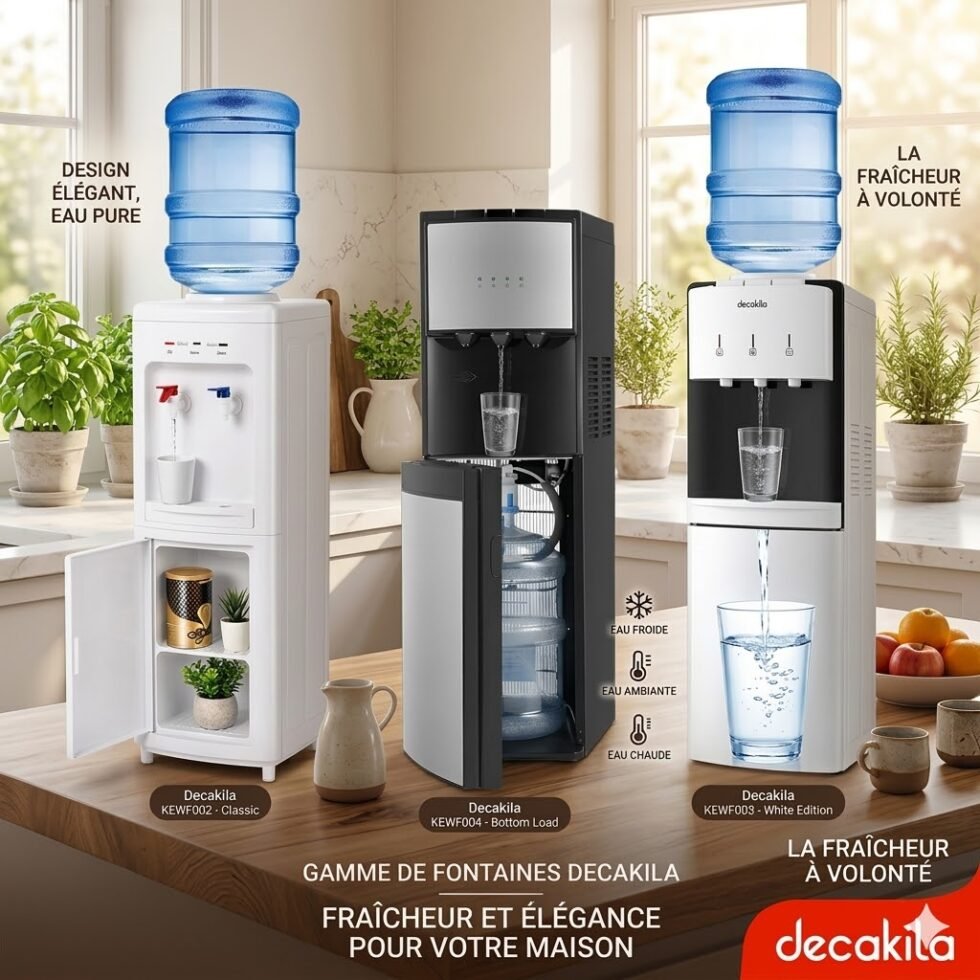 Pourquoi choisir une fontaine à eau Decakila ?