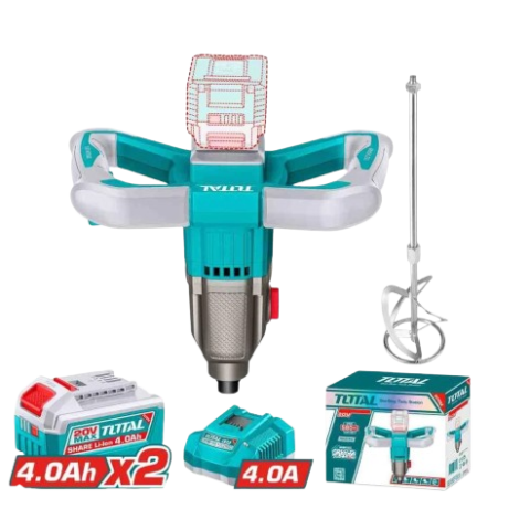 Mélangeur de Chantier sans fil TOTAL 20V - 4.0Ah - TMXLI20162