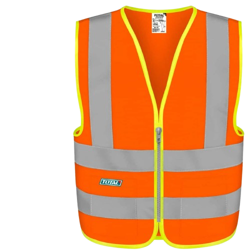 Gilet de Sécurité Haute Visibilité orange fluorescent
