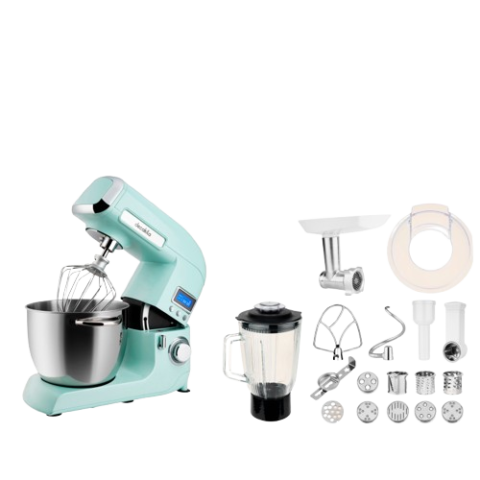 Robot Pâtissier Decakila 1200W 5.5L - Bleu Ciel