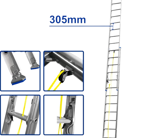 Échelle Extension Aluminium 2×14