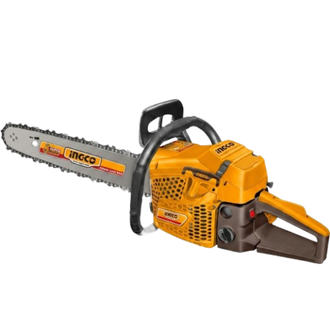 Tronçonneuse à essence INGCO GCS5702811 (70cc, 3.0kW, guide 28″/71cm)