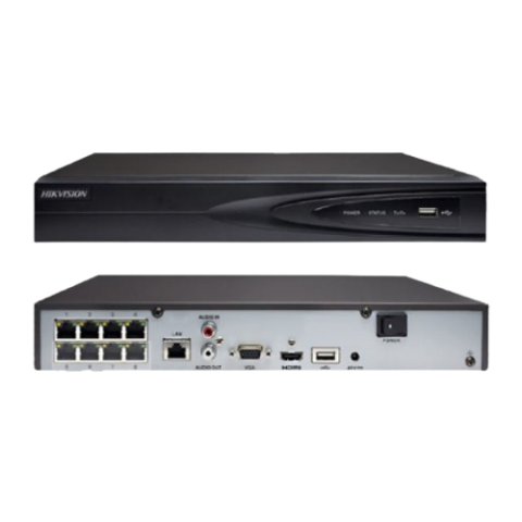 Enregistreur Vidéo Réseau (NVR) 8 Canaux PoE 4K Hikvision