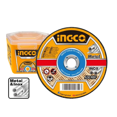 Boîte 50 Disques Abrasifs Métal/Inox 115x1.2mm INGCO