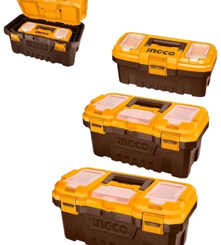 Ensemble de 3 boîtes à outils en plastique Ingco PBXK0301